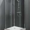 Trento Basic LG rondom gesloten douchecabine met hoekinstap schuifdeuren