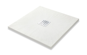 Composiet douchebak vierkant model Wit en Zwart (3 afmetingen)