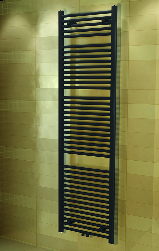 Design Radiator Idell in Wit / Chrome / Zwart Douchecabine.nl