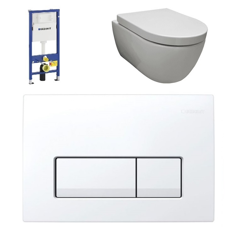 Geberit UP100 + Easy Flush Wit Compact + Delta 51 (wit)