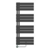 Elektrische radiator matzwart 120 x 50 cm
