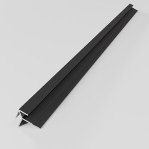 Profiel Buitenhoek Matzwart 300 cm (inkortbaar)