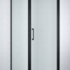 MOX641-B + MOX12-B maatwerk douchecabine matglas matzwarte profielen