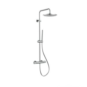 Regendoucheset rond model met cooltouch thermostaatkraan - Chroom