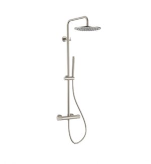 Regendoucheset rond model met cooltouch thermostaatkraan - RVS